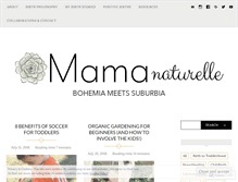 Tablet Screenshot of mamanaturelle.com